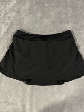 LULULEMON Pace Rival Skirt (Tall) *4-way Stretch 15" in Black Size 12